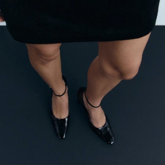 🆕 ZARA Patent Heels With Ankle Strap - Picture 10 of 11